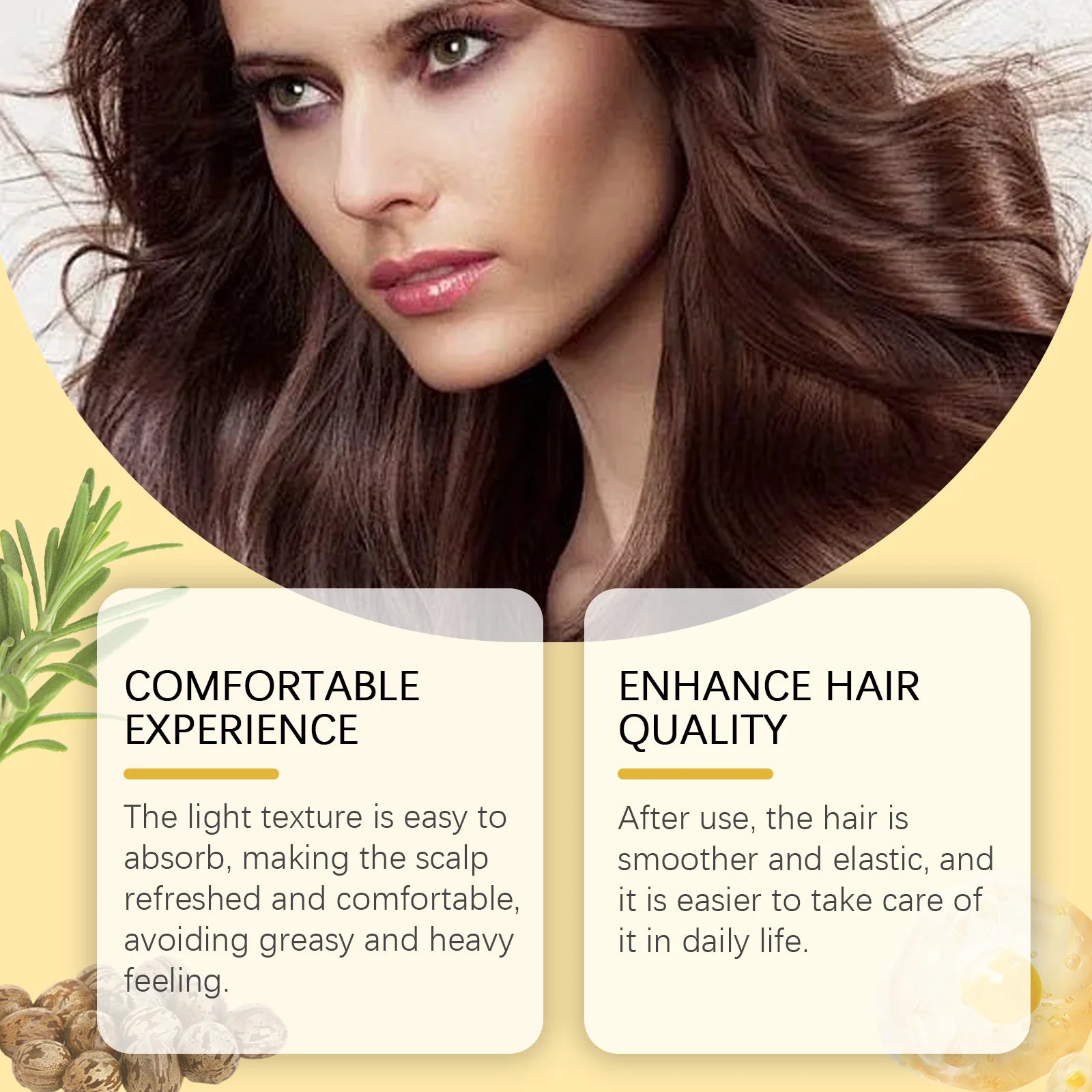 Hoegoa 100ml Rosemary Hair Oil – Nourishing & Anti-Frizz