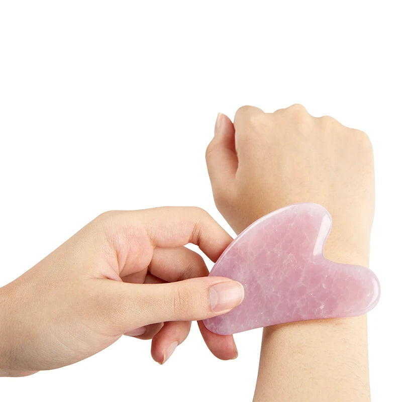 Rose Quartz Gua Sha Face Massager