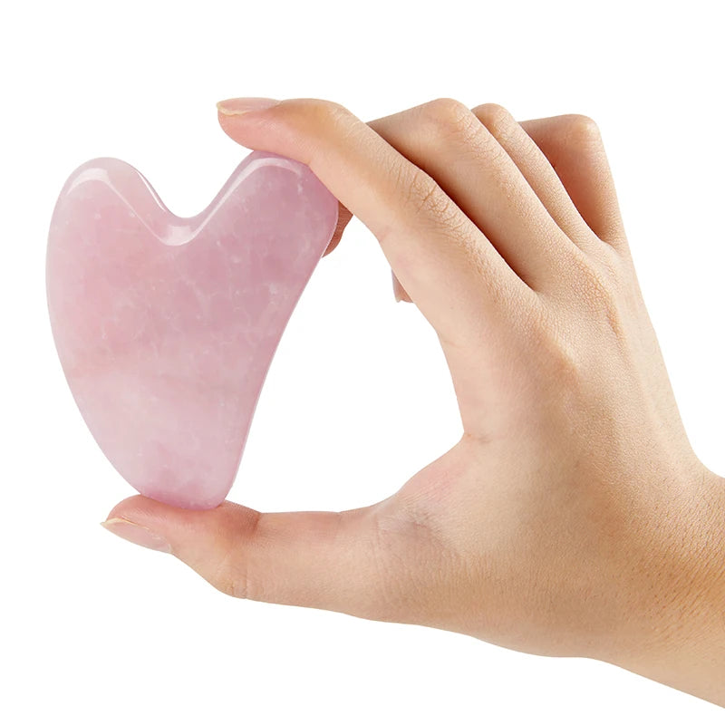 Rose Quartz Gua Sha Face Massager