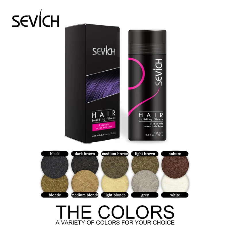 Sevich Hair Building Fibers – 25g Keratin Powder