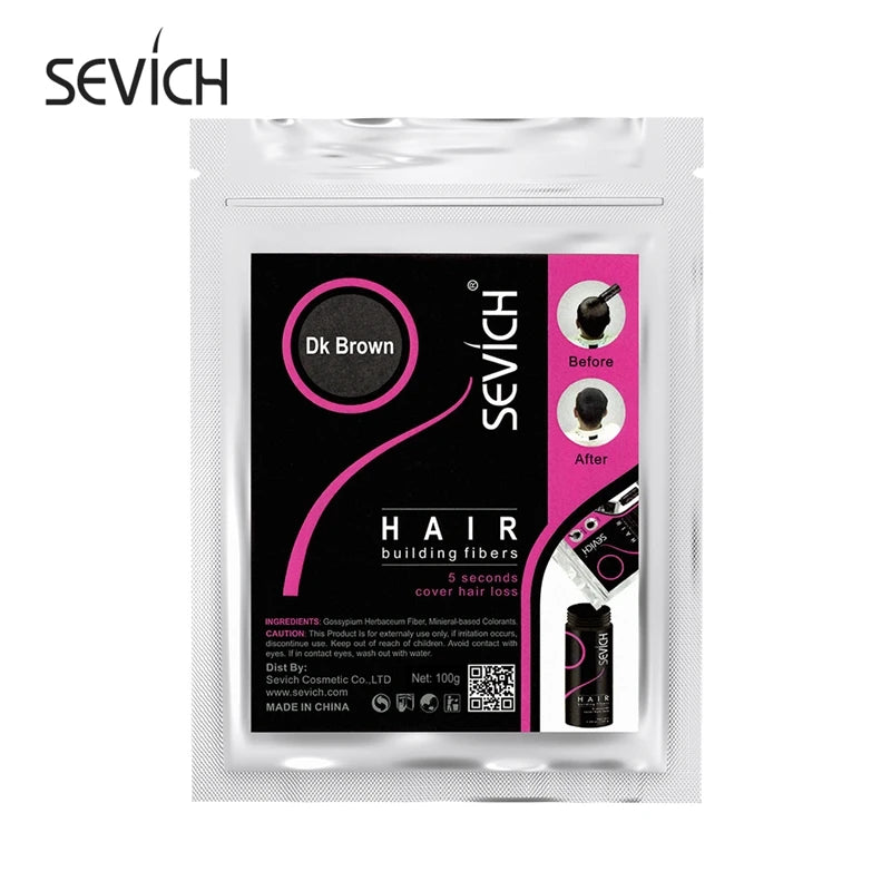 Sevich Hair Fibers – 100g Keratin Hair Building Powder