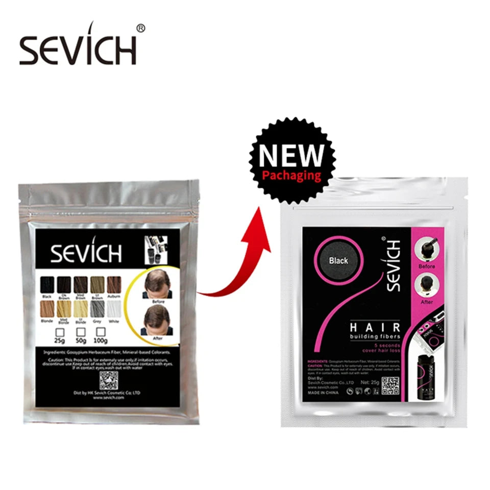 Sevich Hair Fibers – 100g Keratin Hair Building Powder
