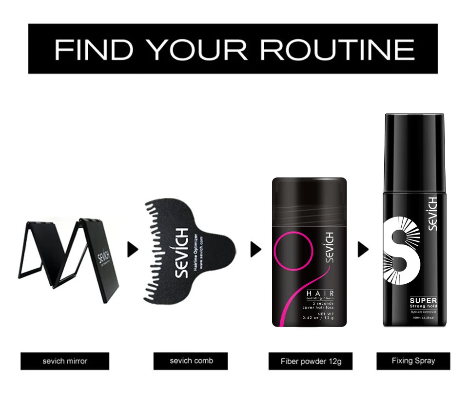 Sevich Hair Fibers – 100g Keratin Hair Building Powder