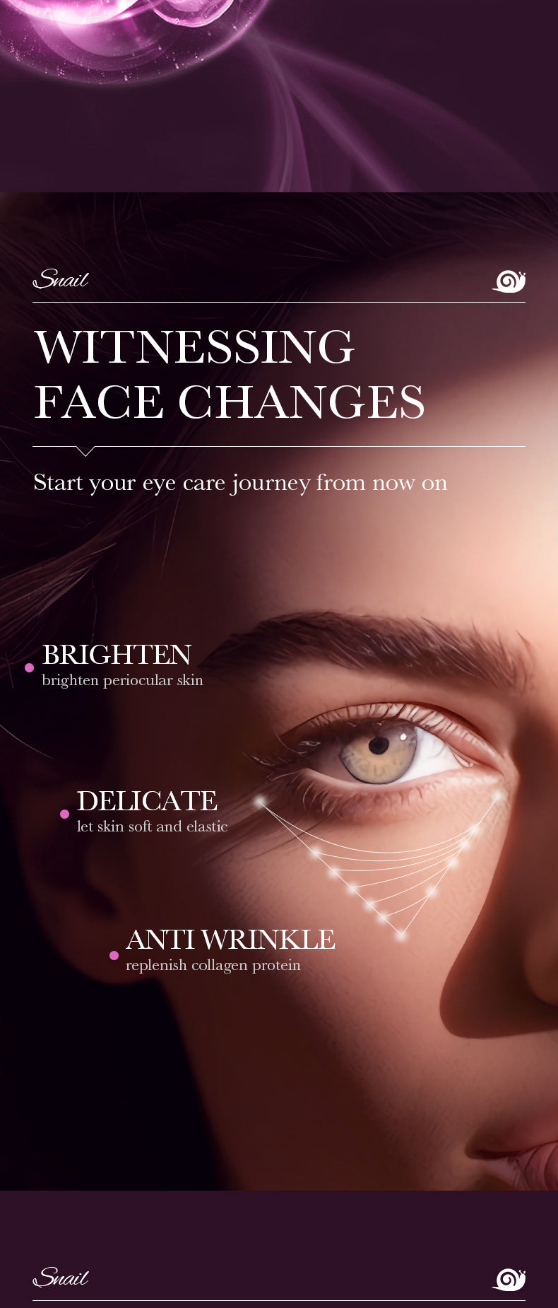 Snail Collagen Eye Cream – Anti Dark Circles & Wrinkles