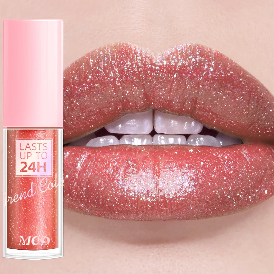 18 Colors Glitter Lip Glaze – Waterproof Liquid Lipstick