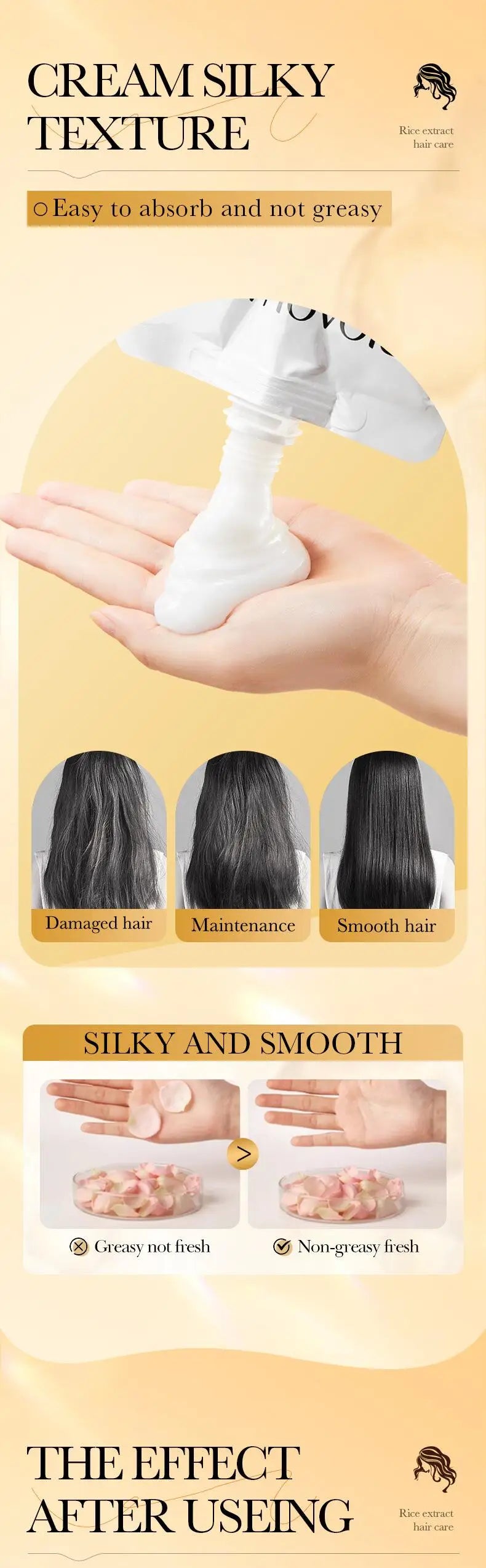 Rice Keratin Hair Mask – 5-Second Repair & Nourishment