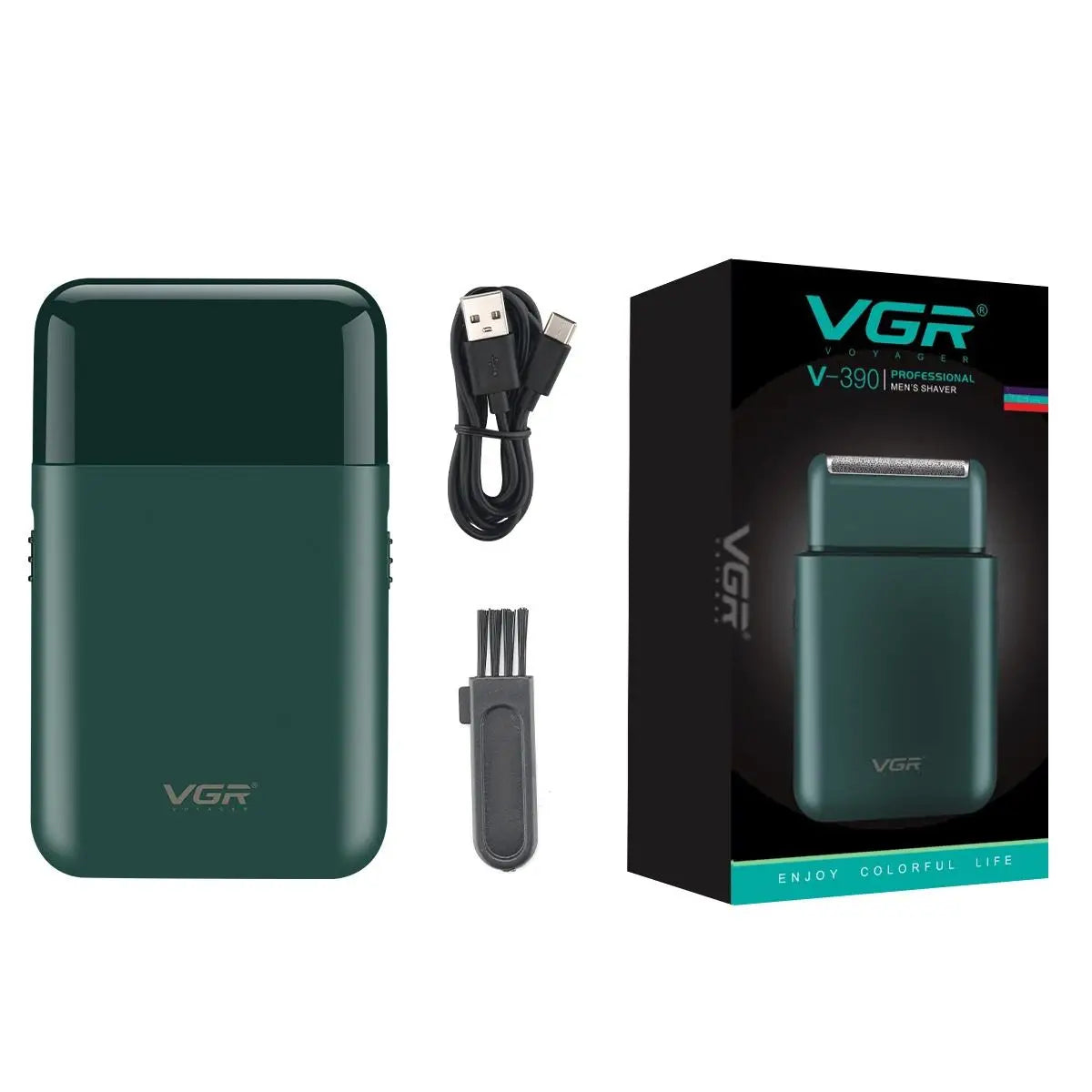 VGR V-390 Mini Cordless Beard Trimmer – Single Blade