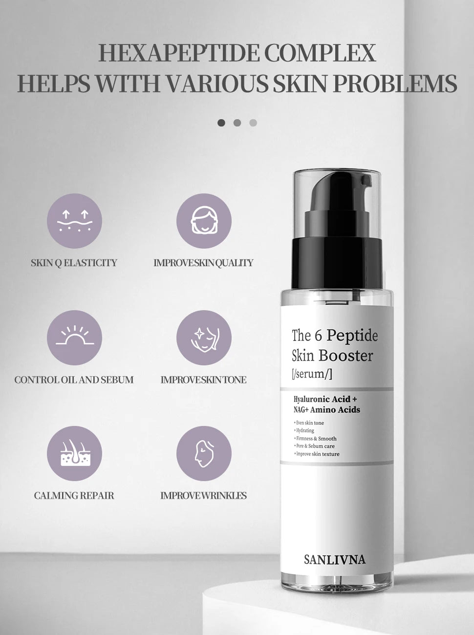 6-Piece Peptide Essence Skincare Set – Collagen & Brightening