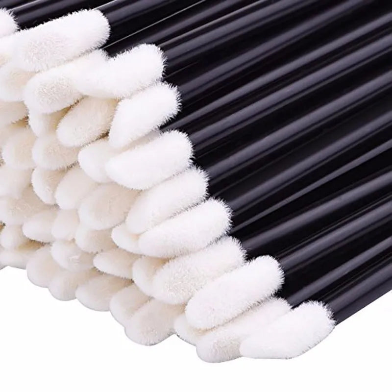 50/1000PCS Lip & Eyelash Brush Applicator Wands