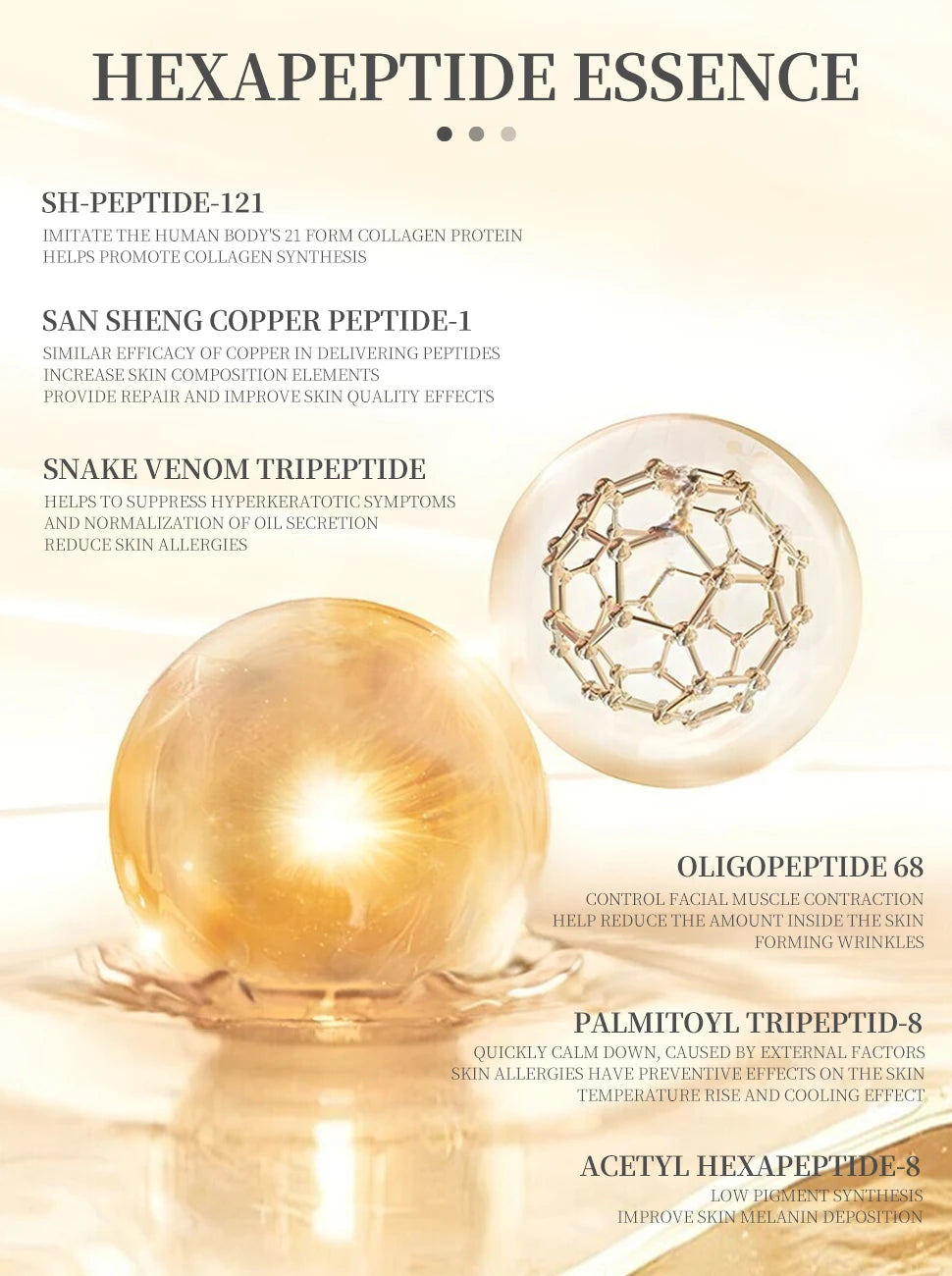 6-Piece Peptide Essence Skincare Set – Collagen & Brightening