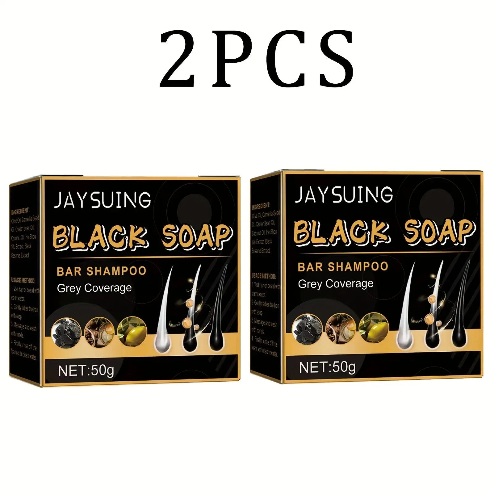 Hair Shampoo Soap Polygonum Multiflorum Black Soap