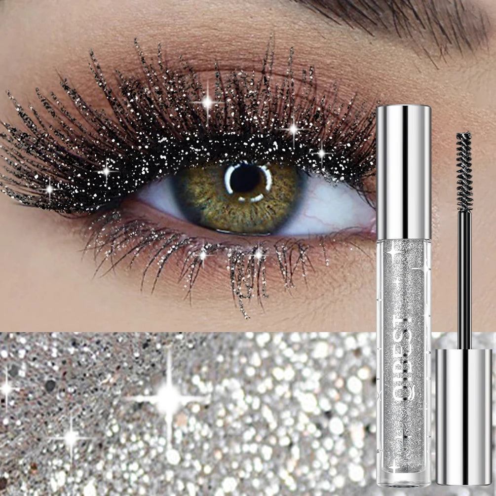 Diamond Glitter Mascara – Long Lasting Curl & Volume