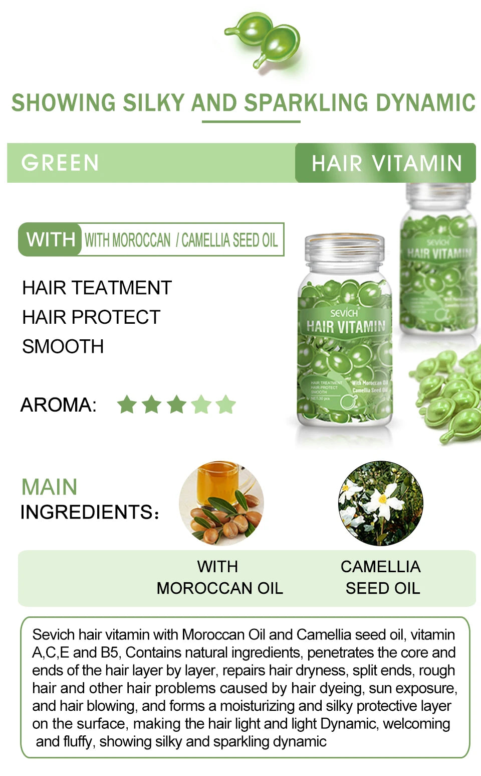 Sevich Hair Vitamin Capsules – Repair & Nourish