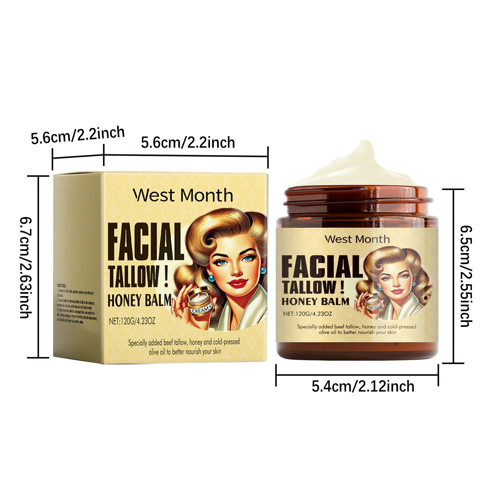 Beef Tallow Face Cream – Moisturizing & Skin Firming