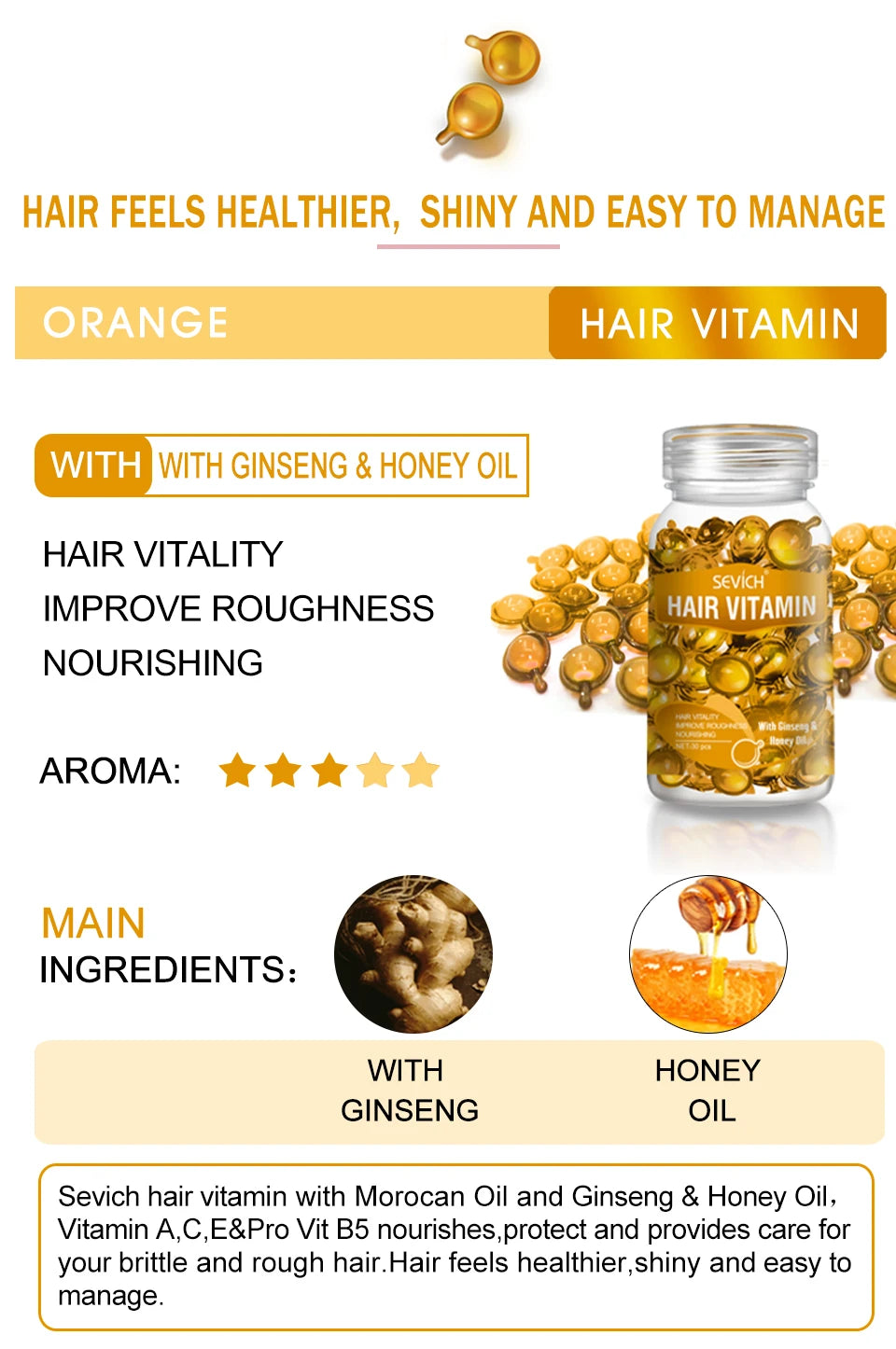 Sevich Hair Vitamin Capsules – Repair & Nourish