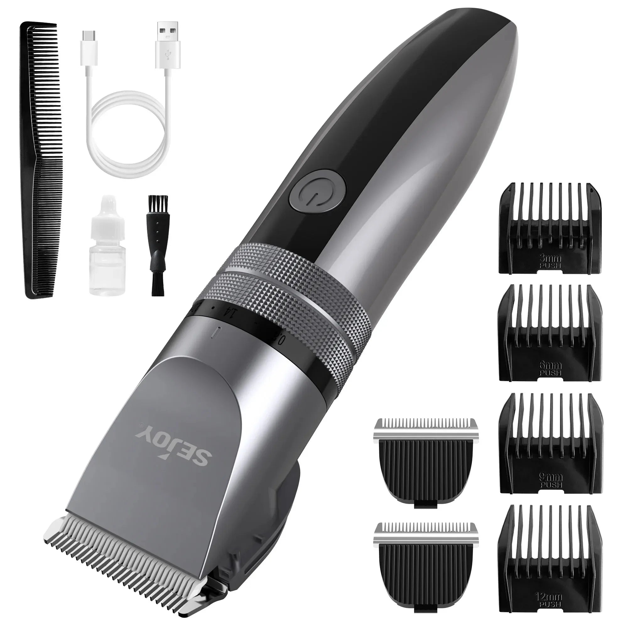 Sejoy Electric Hair Clippers – USB Rechargeable Professional Kit