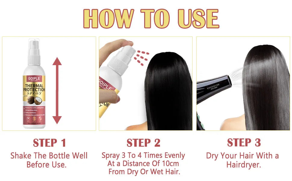 GOIPLE Coconut Heat Protectant Spray