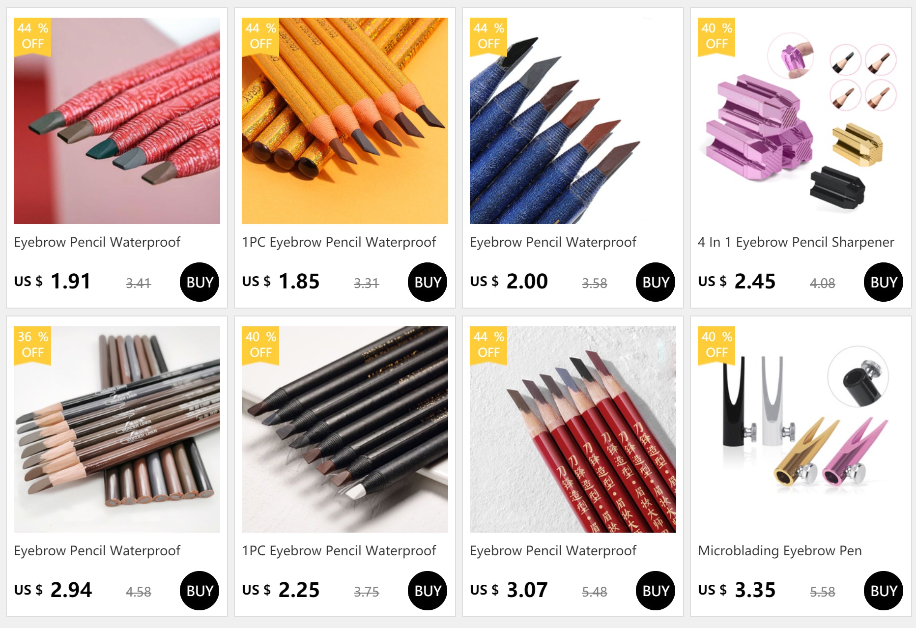 Waterproof Microblading Eyebrow Pencil – 6 Colors