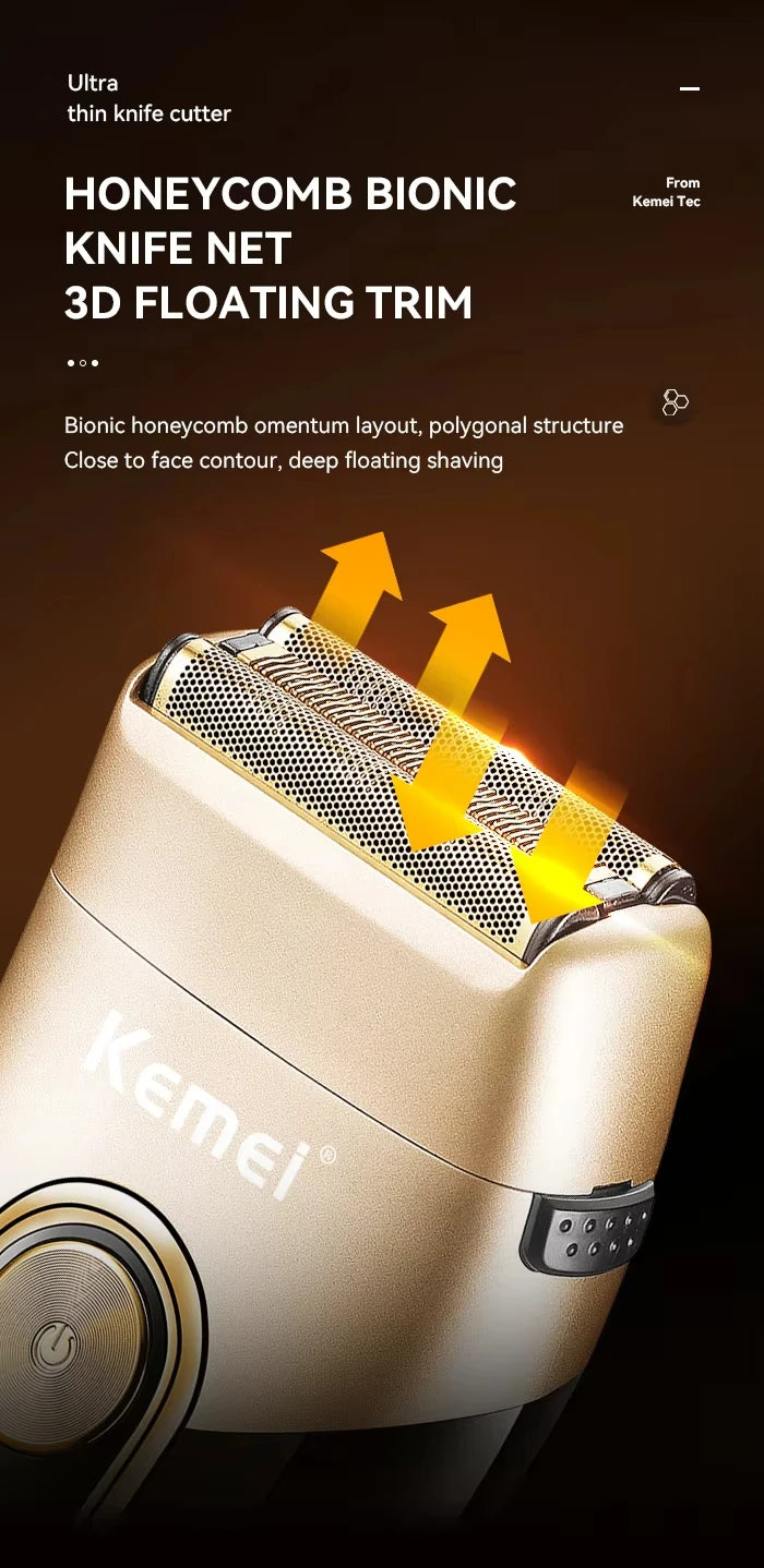 Kemei Rechargeable Hair Clippers – Professional Cordless Trimmer