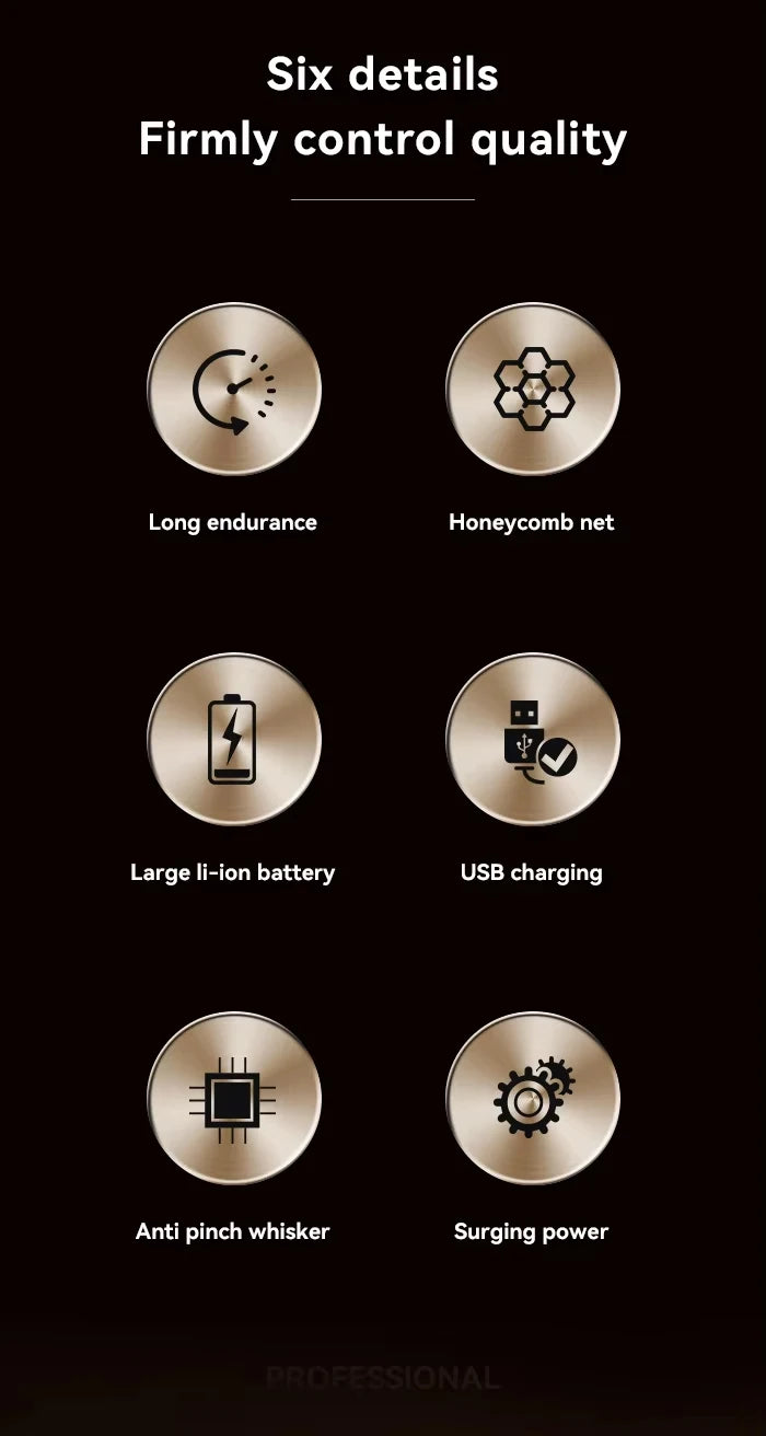 Kemei Rechargeable Hair Clippers – Professional Cordless Trimmer