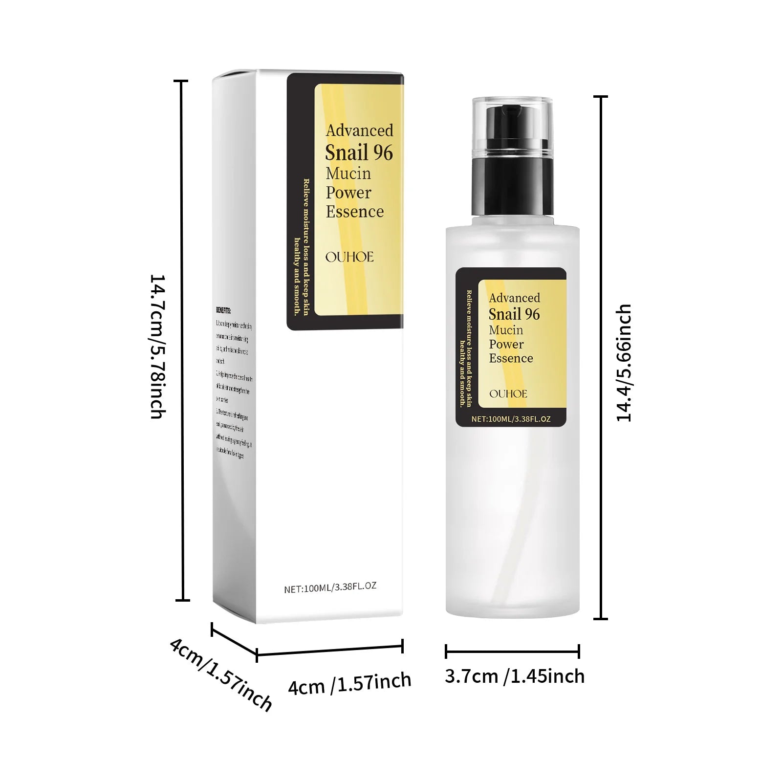 Snail Mucin 96 Power Essence – Anti-Aging & Brightening