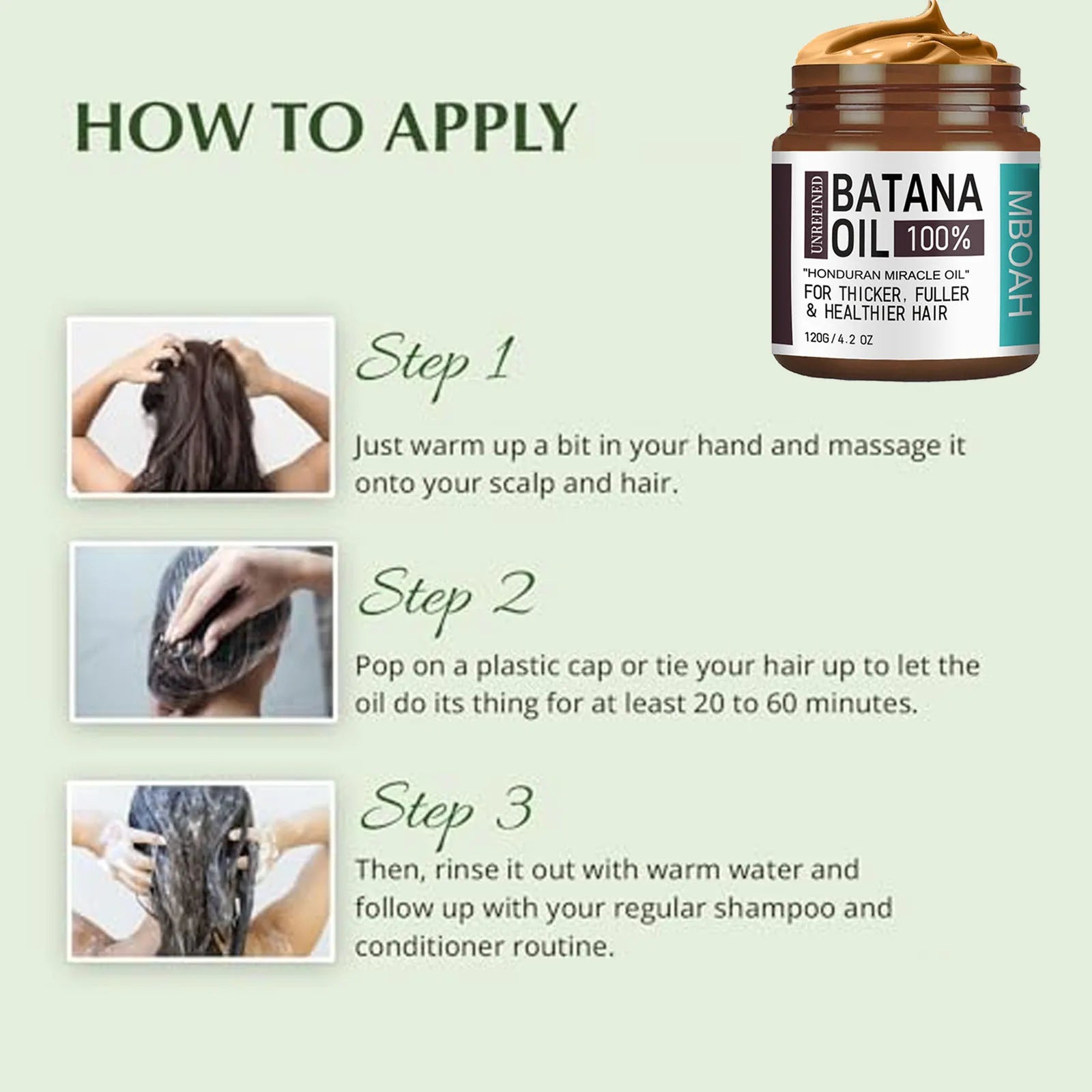 100% Pure Unrefined Batana Oil Hair Conditioner