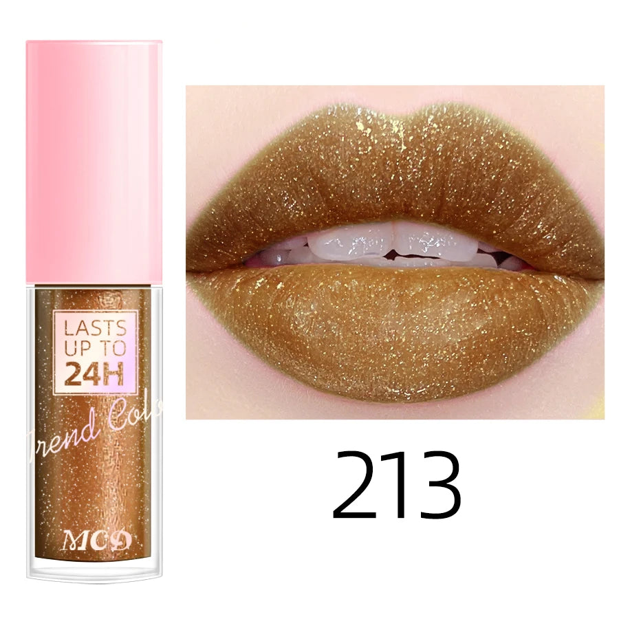 18 Colors Glitter Lip Glaze – Waterproof Liquid Lipstick