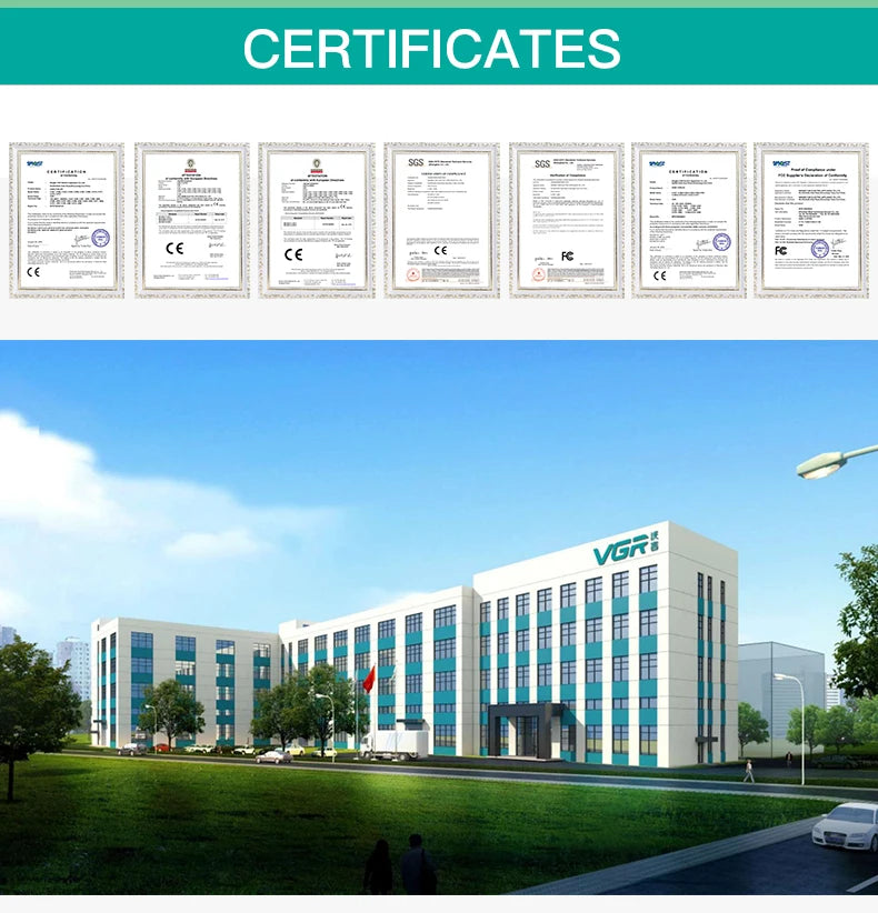 VGR V-390 Mini Cordless Beard Trimmer – Single Blade