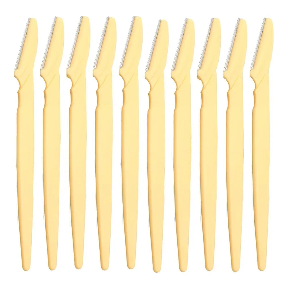 KSHBO Eyebrow & Facial Razor – 10Pcs Dermaplaning Tool