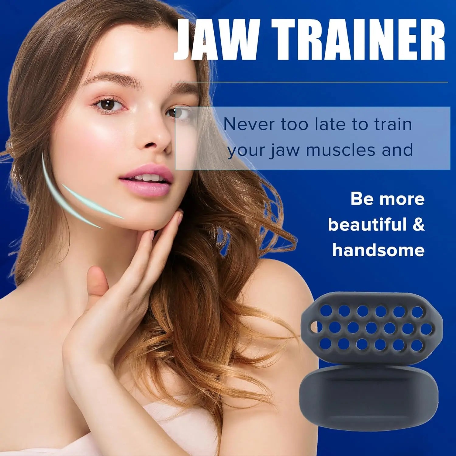 Silicone Jaw Exerciser – Jawline Trainer & Face Slimmer