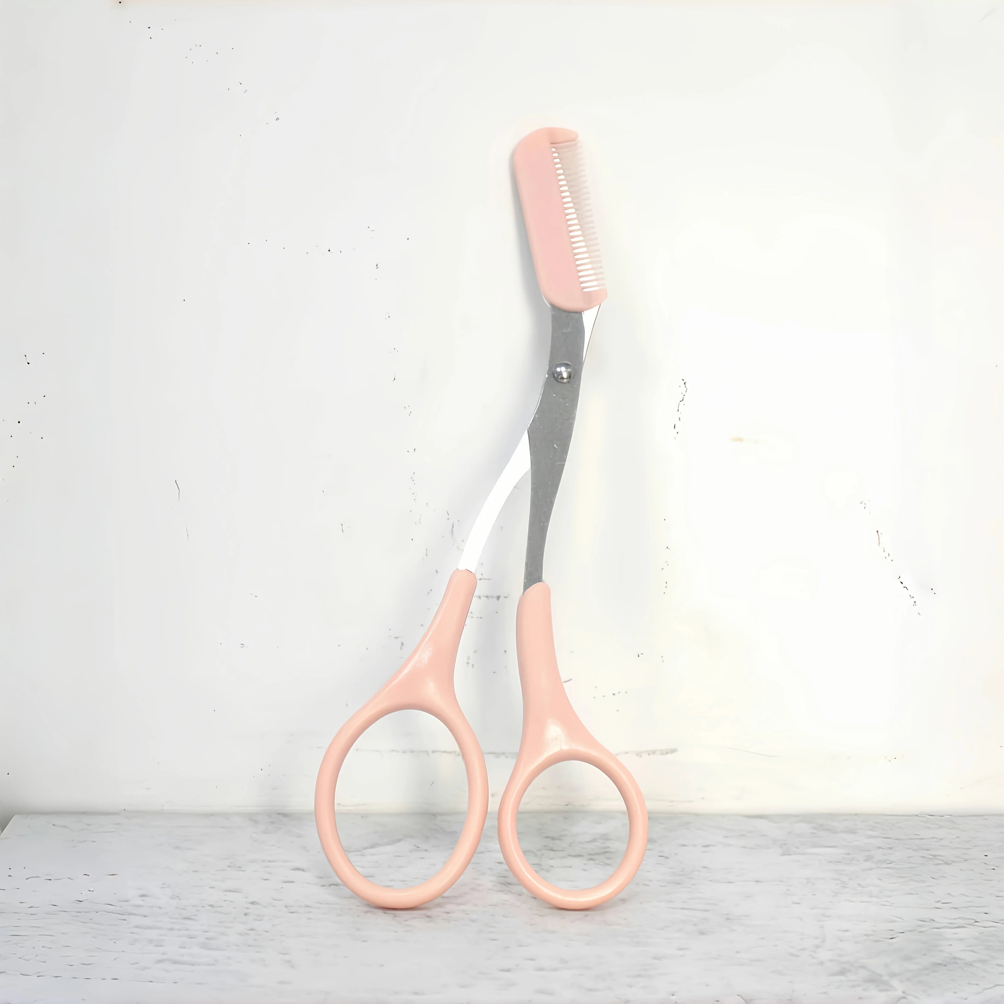 Precision Eyebrow Trimmer Scissors with Comb