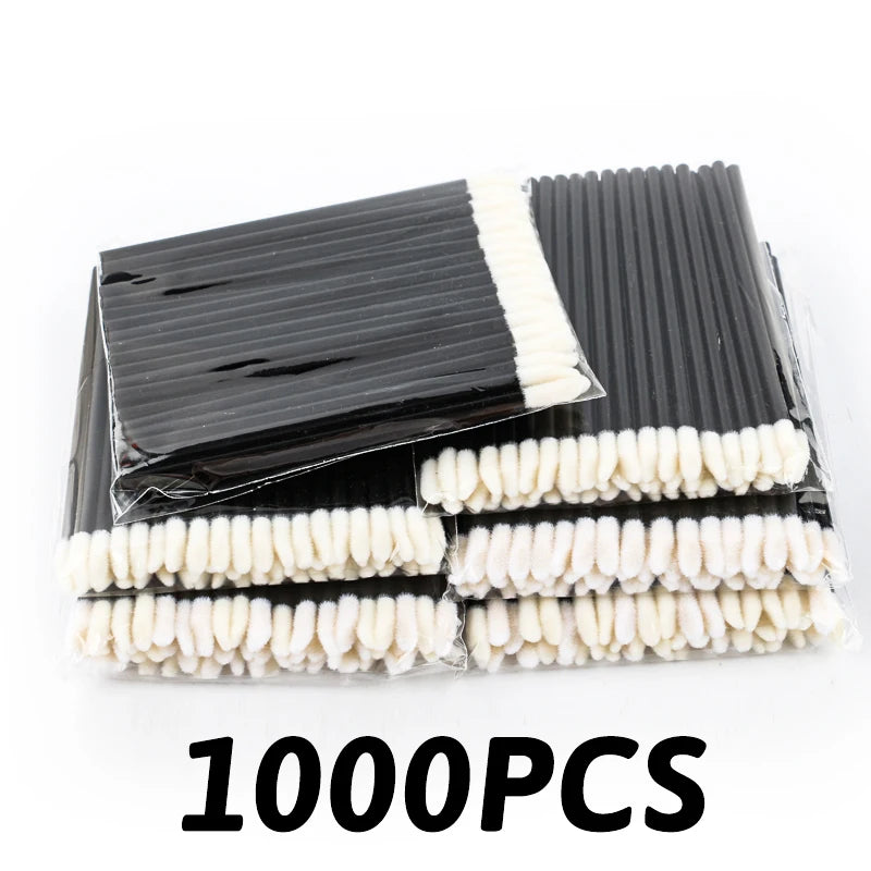 50/1000PCS Lip & Eyelash Brush Applicator Wands