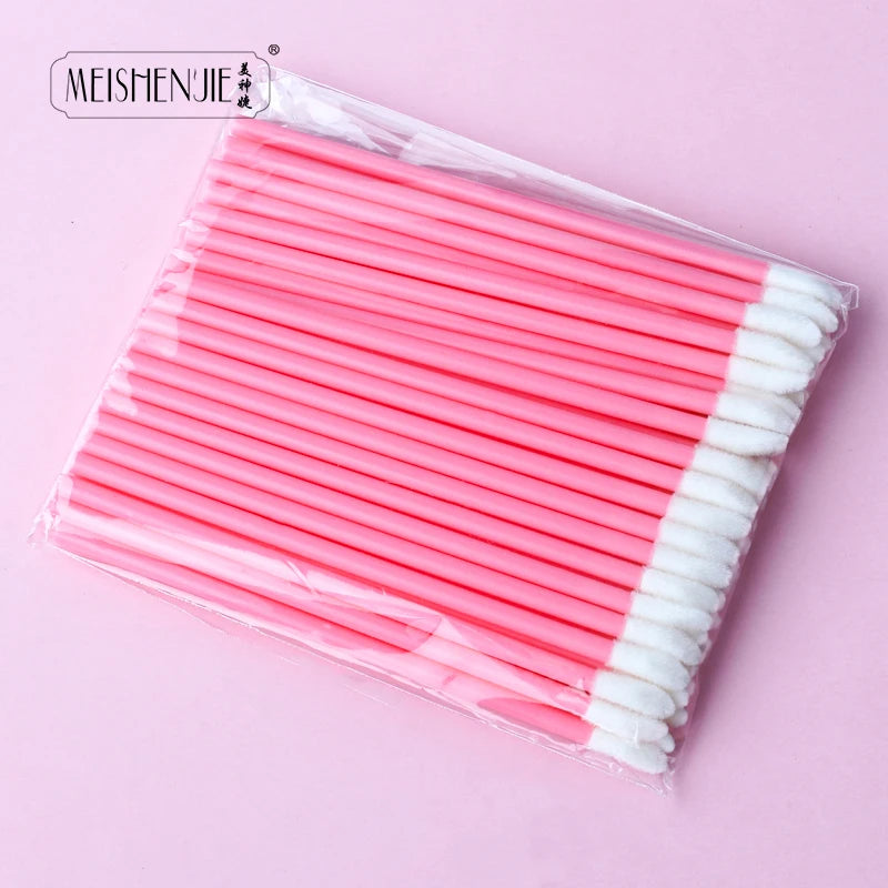 50/1000PCS Lip & Eyelash Brush Applicator Wands