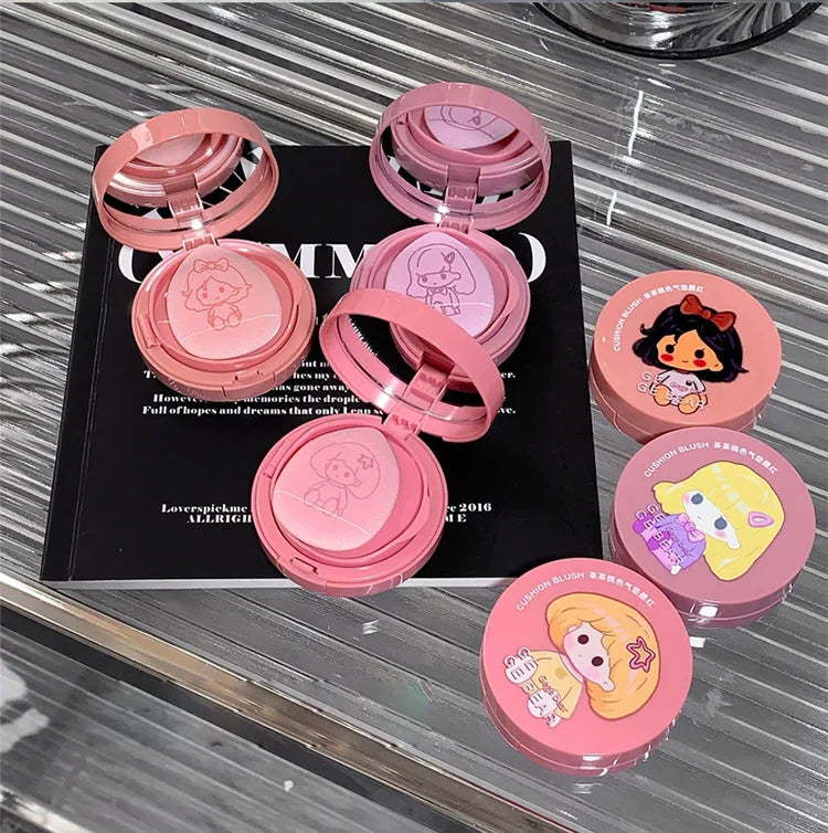 Gege Bear Long-Lasting Cushion Blush with Powder Puff