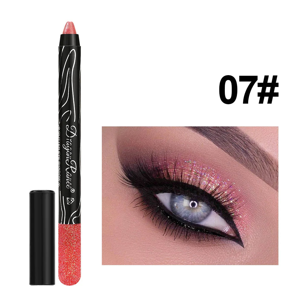 12-Color Glitter Eyeshadow Pencil Set