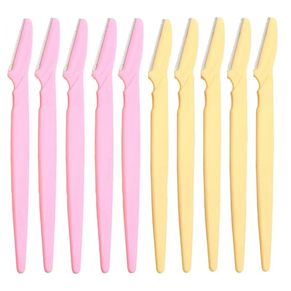 KSHBO Eyebrow & Facial Razor – 10Pcs Dermaplaning Tool