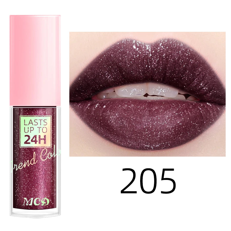 18 Colors Glitter Lip Glaze – Waterproof Liquid Lipstick