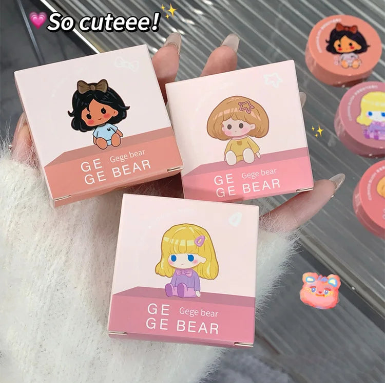 Gege Bear Long-Lasting Cushion Blush with Powder Puff