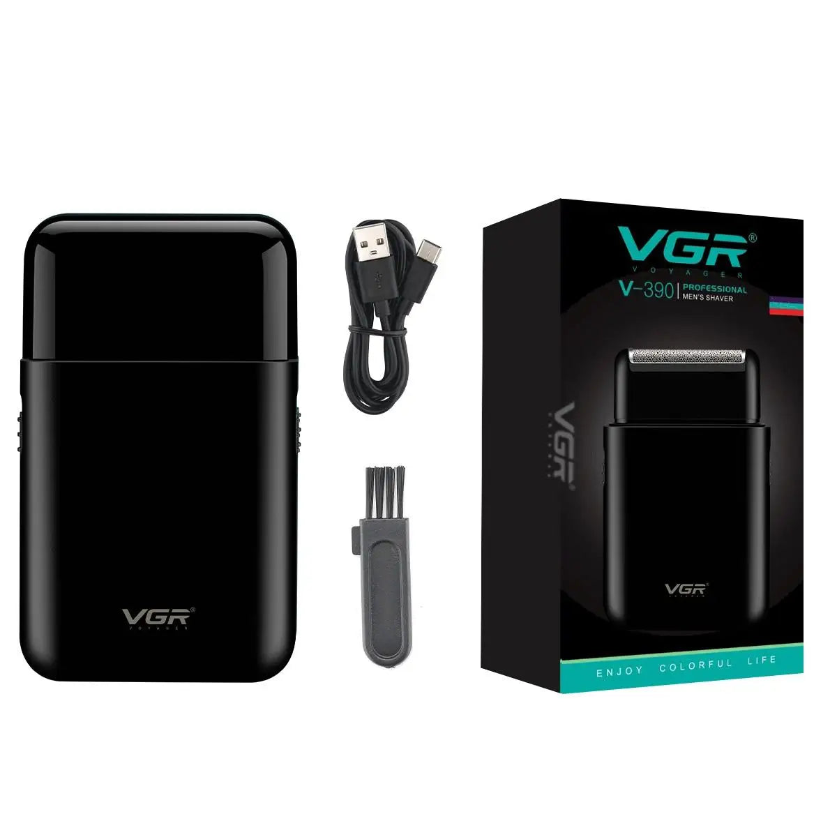 VGR V-390 Mini Cordless Beard Trimmer – Single Blade