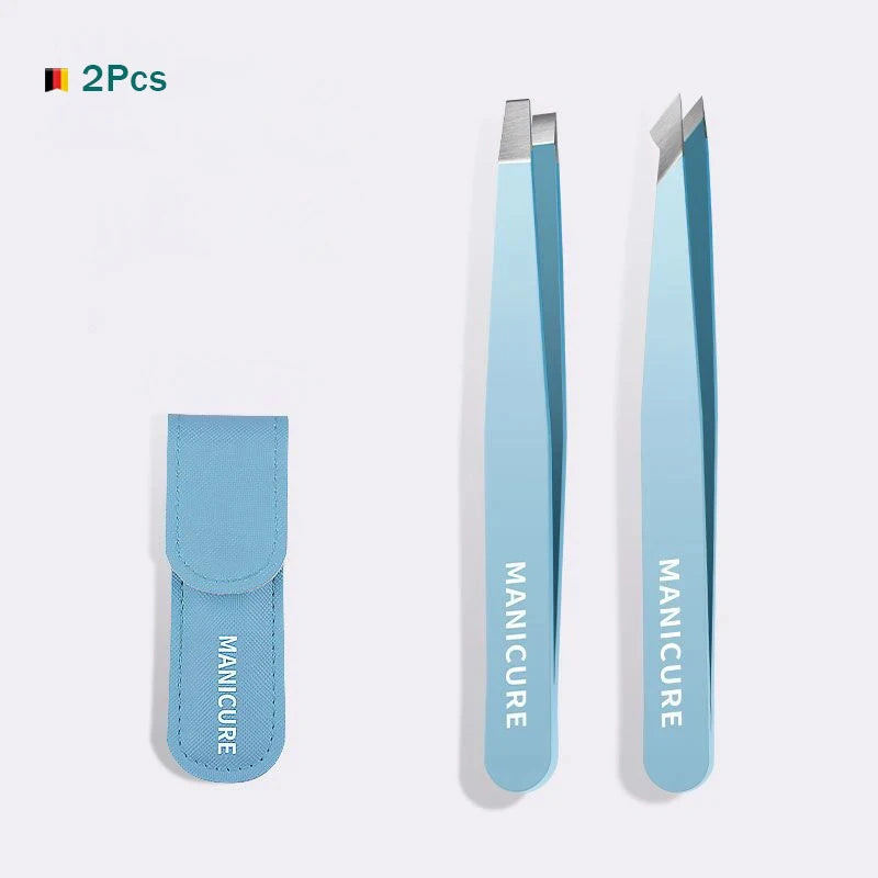 4PCS Stainless Steel Eyebrow Tweezers