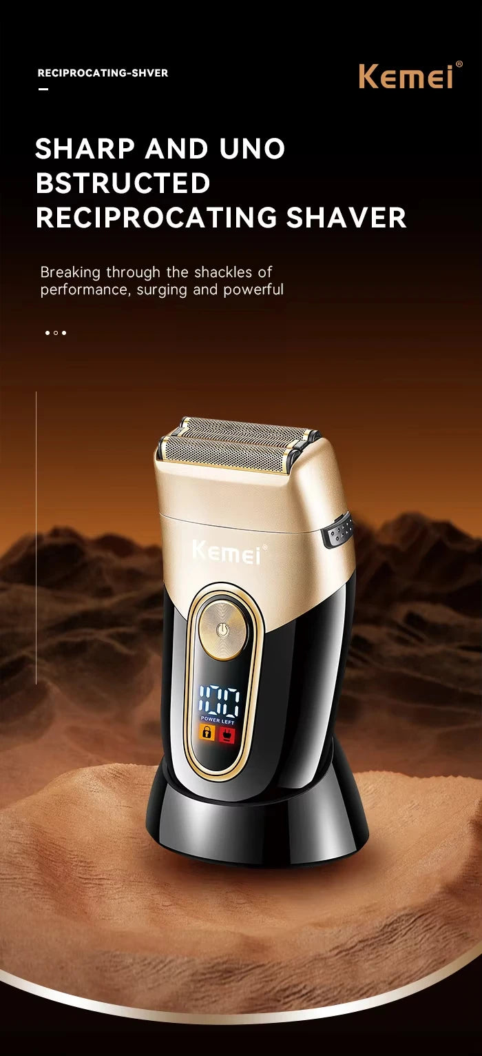 Kemei Rechargeable Hair Clippers – Professional Cordless Trimmer