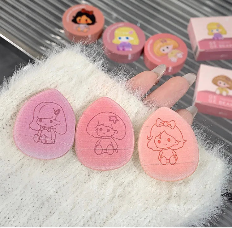 Gege Bear Long-Lasting Cushion Blush with Powder Puff