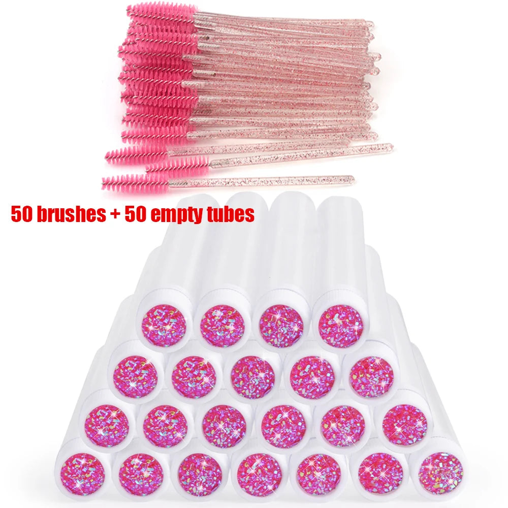 100PCS Disposable & Reusable Eyelash Mascara Wands