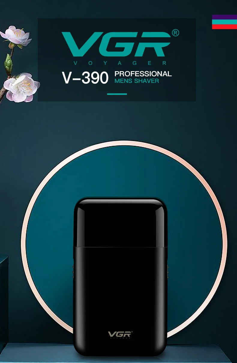 VGR V-390 Mini Cordless Beard Trimmer – Single Blade