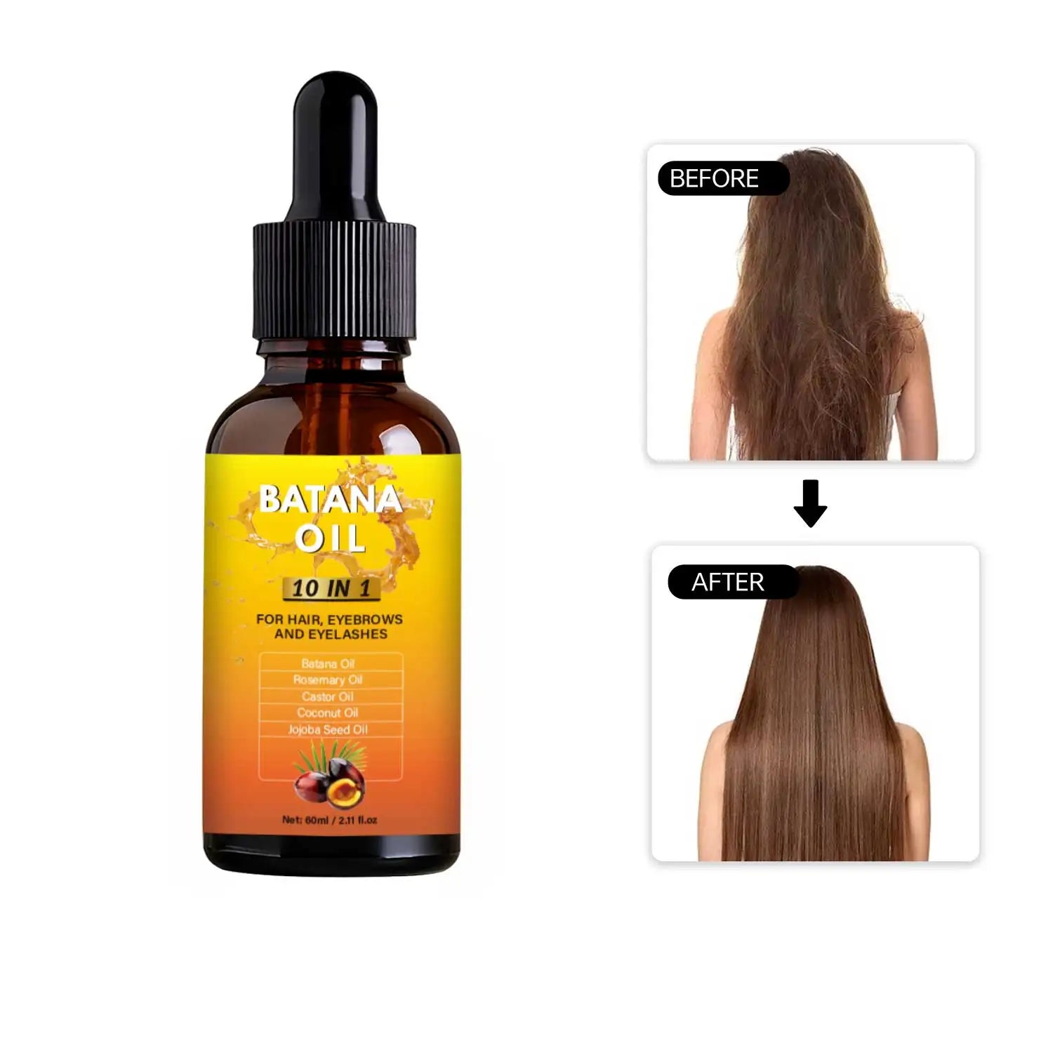 10-in-1 Batana Oil – Hair, Eyebrow & Eyelash Growth