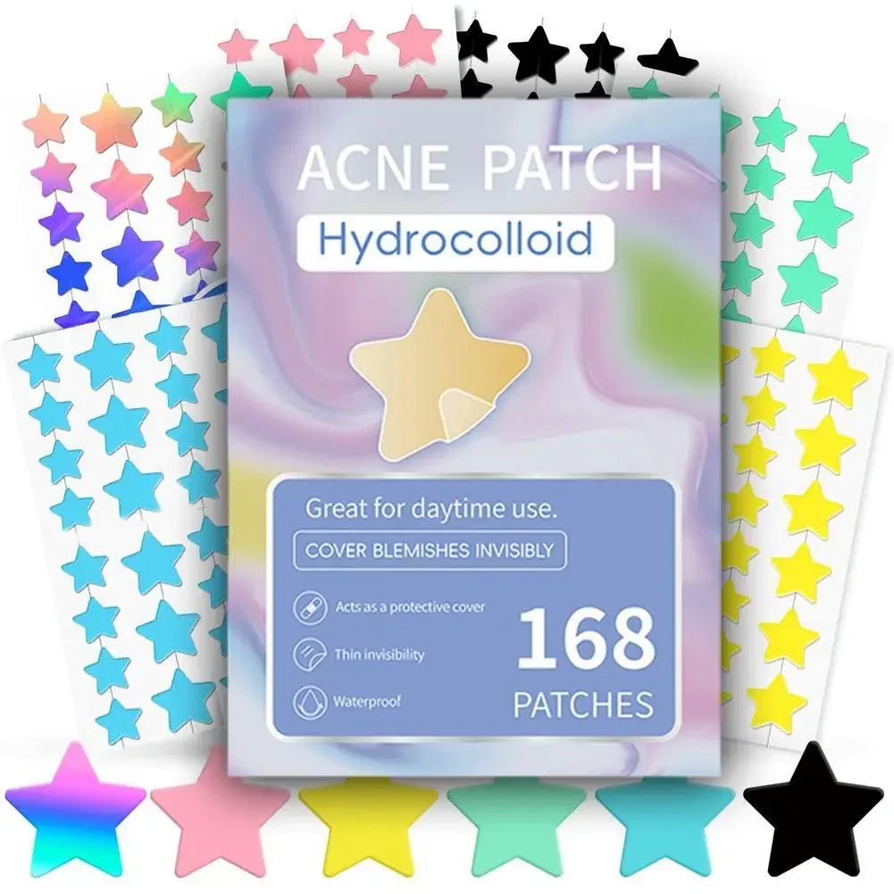 Colorful Star Pimple Patch – Acne Spot Concealer Stickers