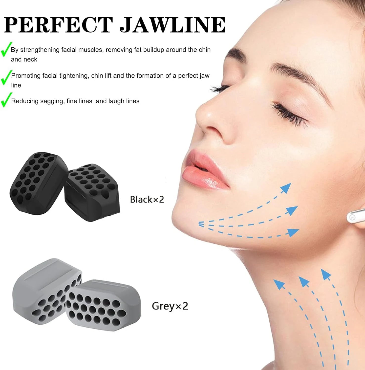 Silicone Jaw Exerciser – Jawline Trainer & Face Slimmer