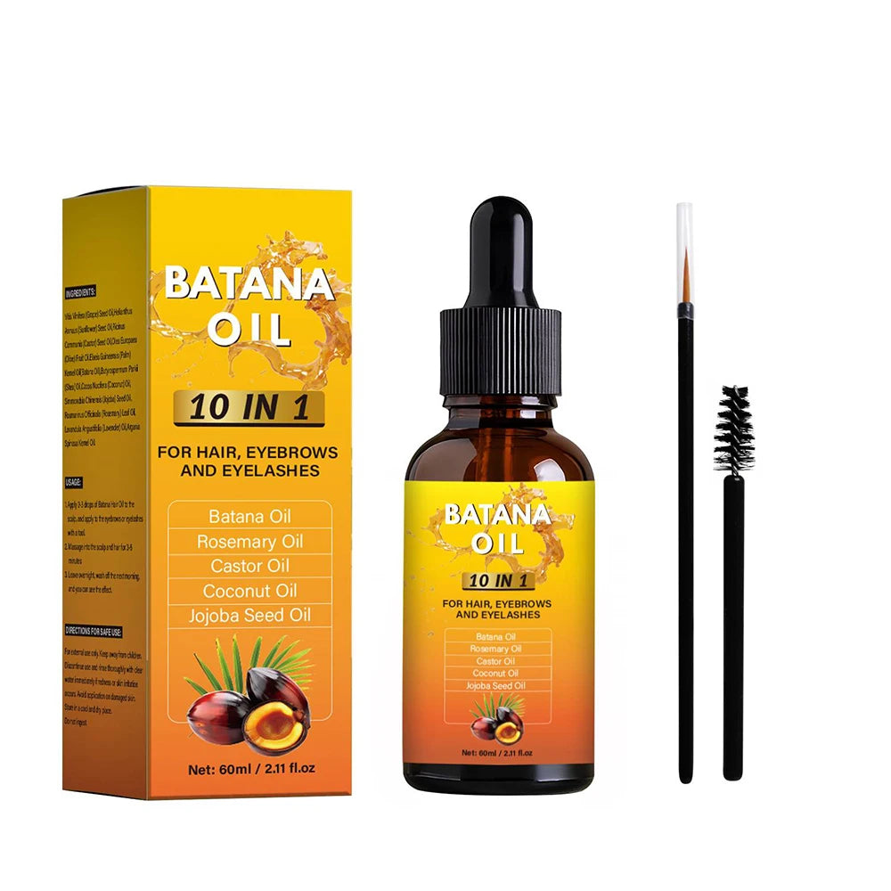 10-in-1 Batana Oil – Hair, Eyebrow & Eyelash Growth