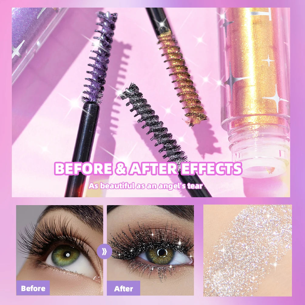 Diamond Glitter Mascara – Long Lasting Curl & Volume