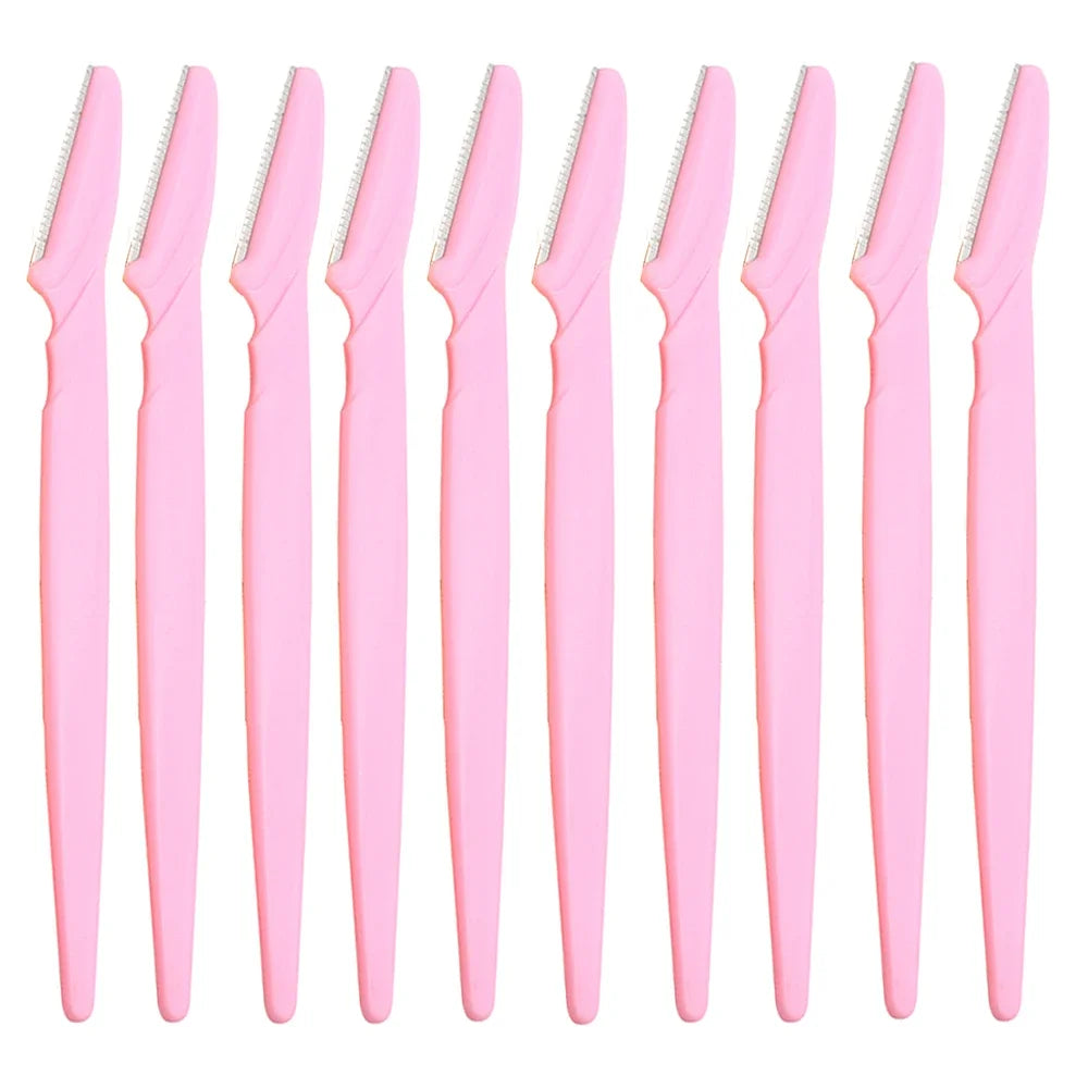 KSHBO Eyebrow & Facial Razor – 10Pcs Dermaplaning Tool